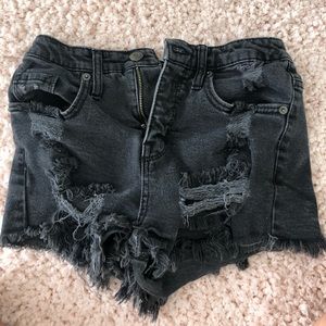 Denim shorts